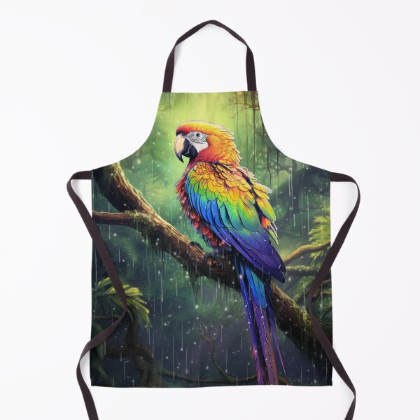 Item preview, Tropical Rainforest Serenity: Macaw Perched Among the Trees designed and sold by OdysseyArtworks.