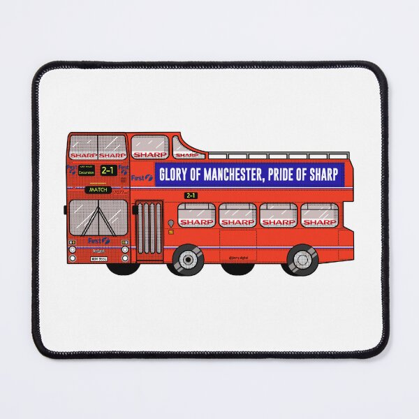 Item preview, Manchester United 1999 Treble parade bus designed and sold by jimmy-digital.