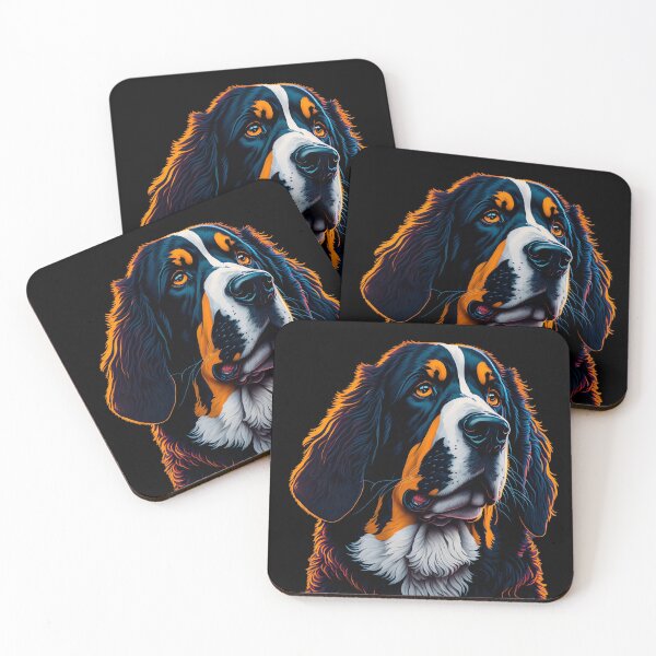 Item preview, Silhouette Symphony: Bernese Mountain Dog under the Sunset designed and sold by DesignArtEmpire.