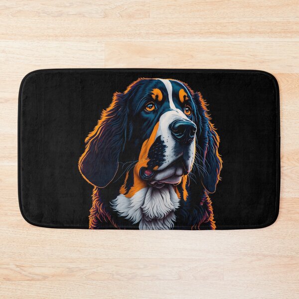 Item preview, Silhouette Symphony: Bernese Mountain Dog under the Sunset designed and sold by DesignArtEmpire.