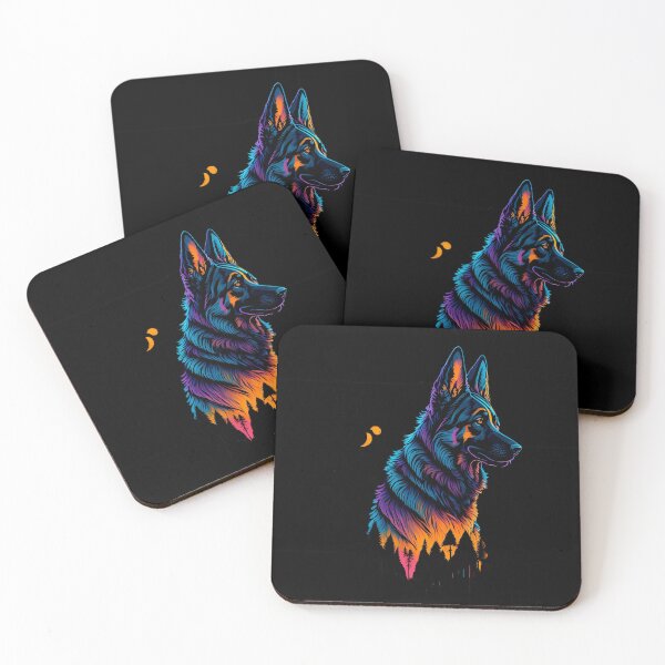 Item preview, German Shepherd: Silhouette against the Sunset designed and sold by DesignArtEmpire.