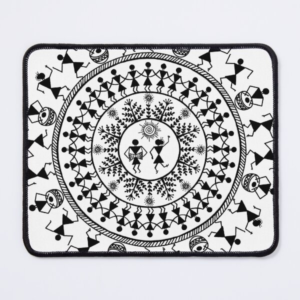 Item preview, Warli Dancing Humans designed and sold by SanareiDesigns.