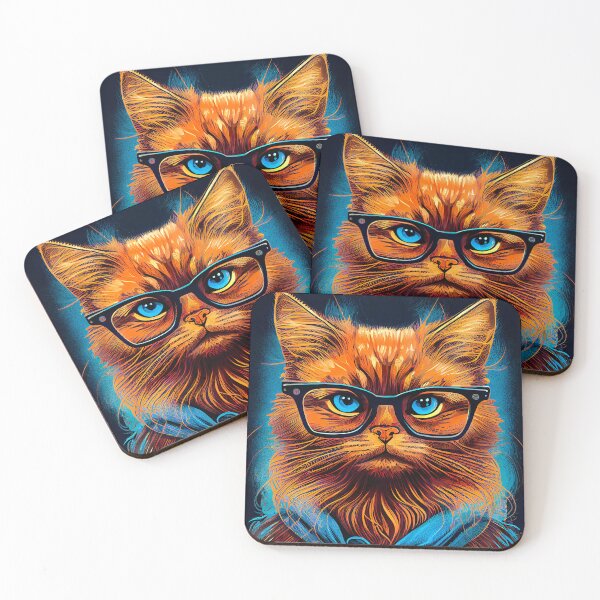 Item preview, Hipster cat Felix #cat  designed and sold by JBJart.