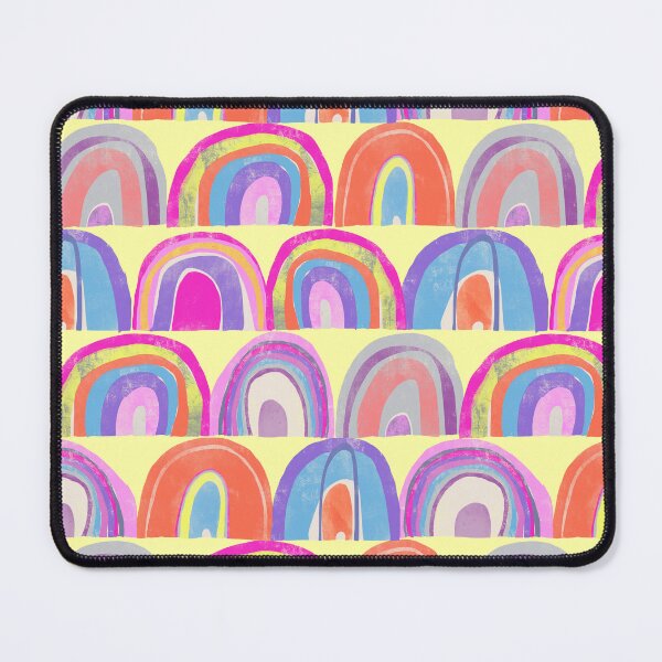 Item preview, Rainbow Collage on Yellow designed and sold by Christine Philbrick.