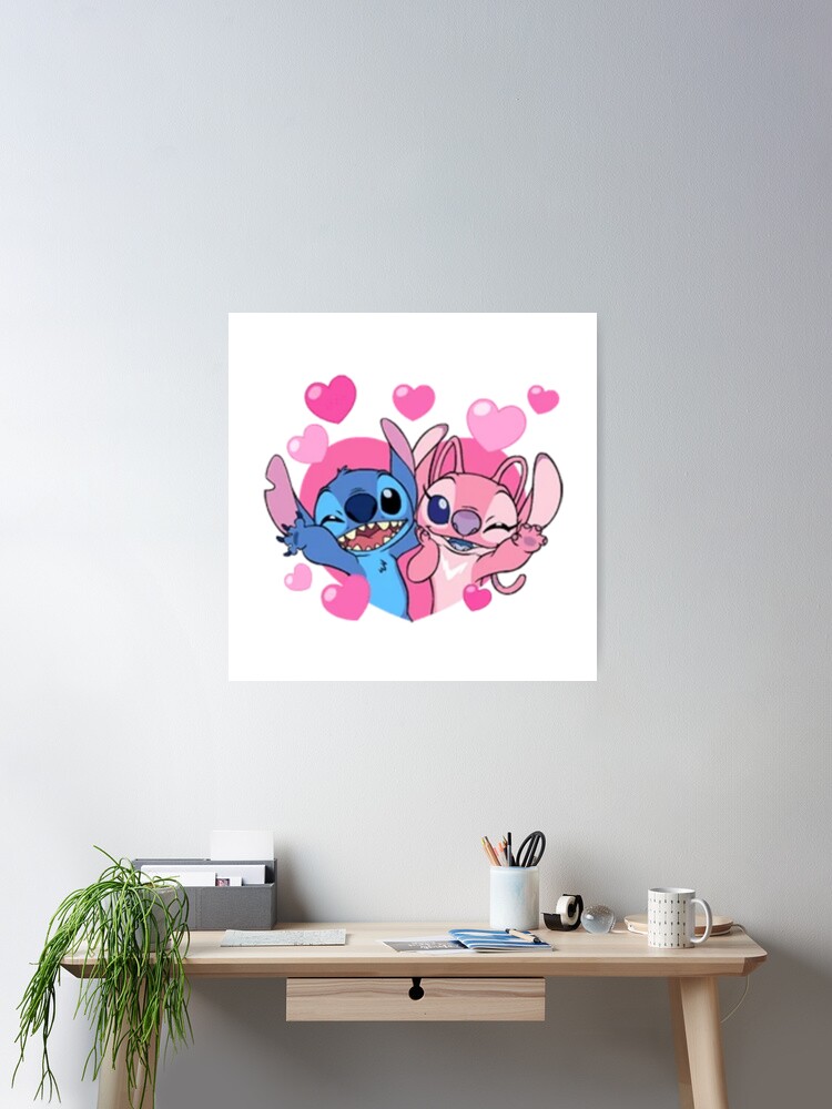 stitch and angel Poster by Reality Fan