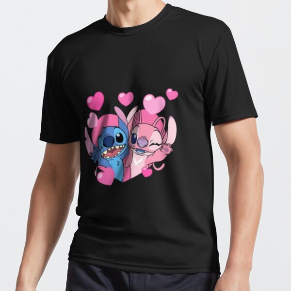 Stitch With Love Angel Cute Disney Couples T-shirt