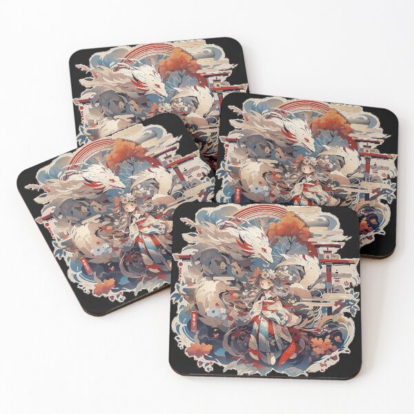 Item preview, Anime Girl and Dragon of Tokyo style of Japanese-inspired motif designed and sold by TriarArt.