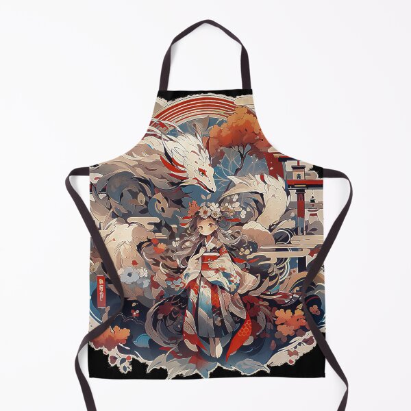 Item preview, Anime Girl and Dragon of Tokyo style of Japanese-inspired motif designed and sold by TriarArt.