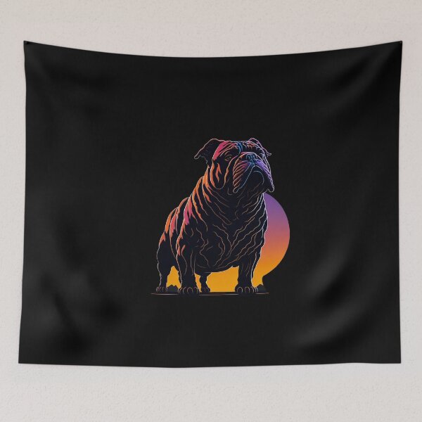 Item preview, A Bulldog's Silhouette at Sunset designed and sold by DesignArtEmpire.