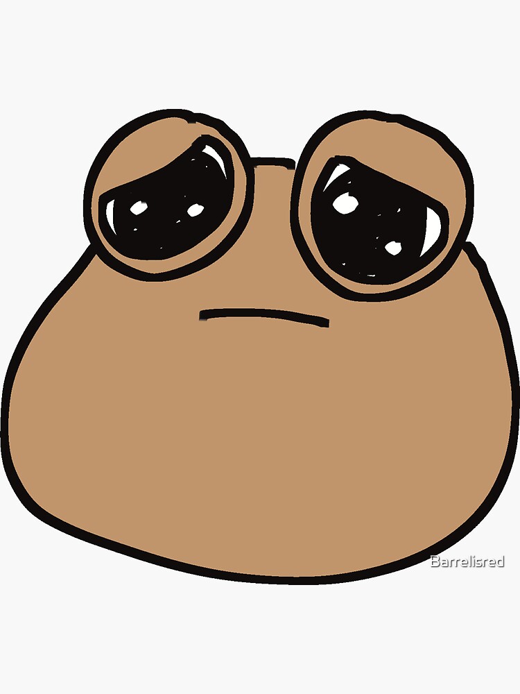 pou plush Sticker for Sale by downbad