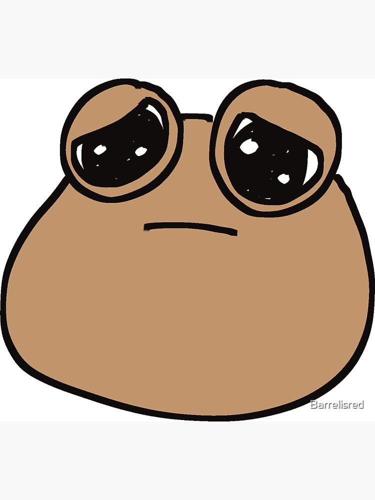 emo pou Sticker for Sale by Inverno85