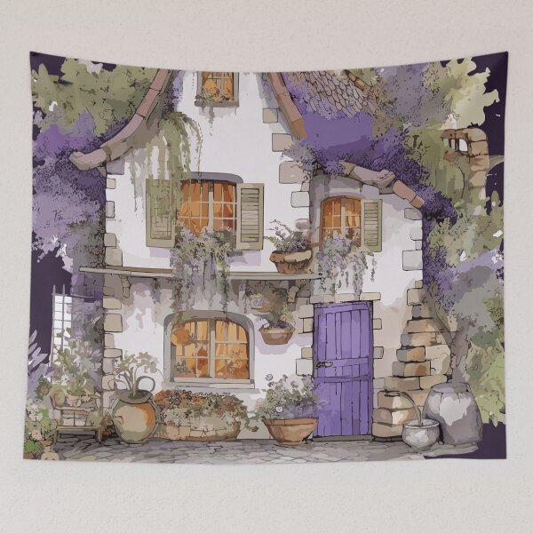 Item preview, Idyllic Provençal Retreat designed and sold by CatCoconut-Art.
