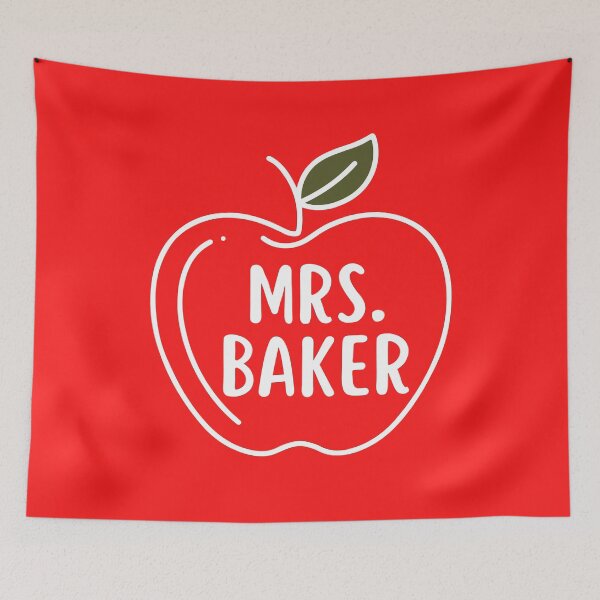 Item preview, Mrs Baker Teacher Back To School Appreciation designed and sold by SunfullyYours.