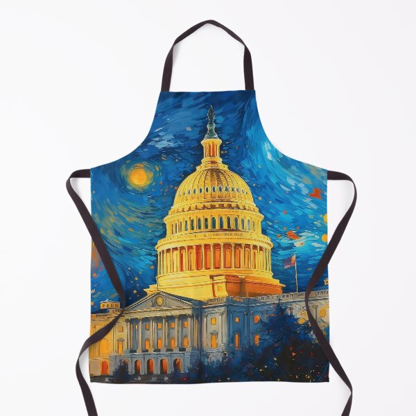 Item preview, United States Capitol in Washington DC Van Gogh Style Painting designed and sold by CoffeeAfterDark.