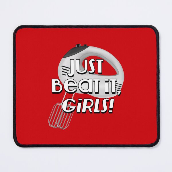 Item preview, Just Beat It, Girls! (on Red) designed and sold by epinkb.
