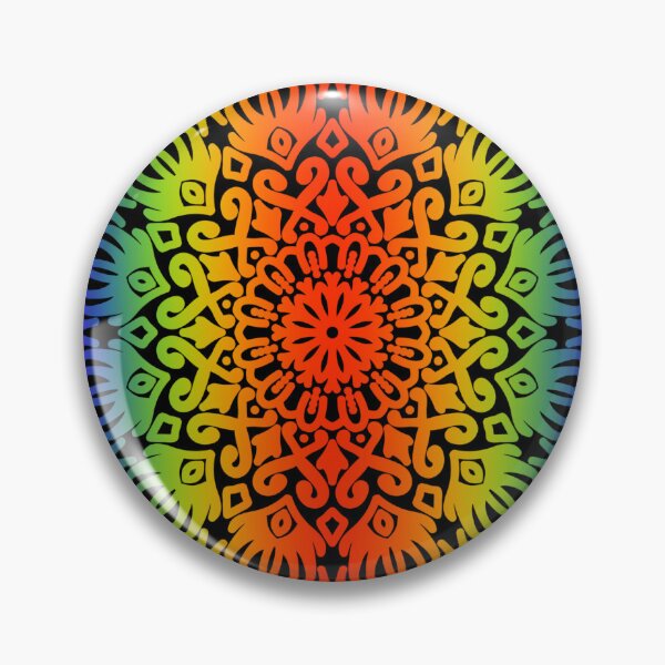 Item preview, Vibrant Rainbow Mandala designed and sold by Sun-Soles.