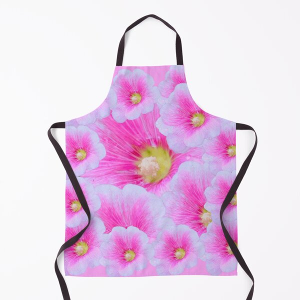 Item preview, ABSTRACT PINK HOLLYHOCK FLOWERS GARDEN ART designed and sold by sharlesart.