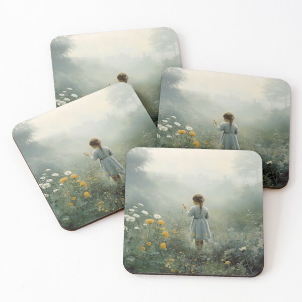 Item preview, Little Girl Picking Flowers 4 designed and sold by bloorose.