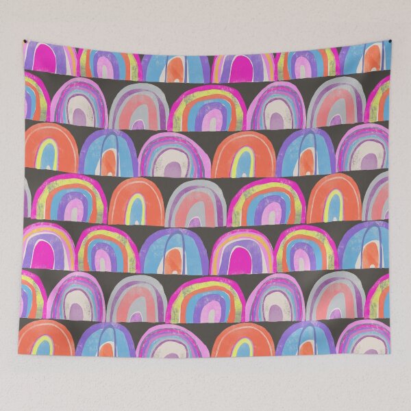 Item preview, Rainbow Collage on Dark designed and sold by Christine Philbrick.