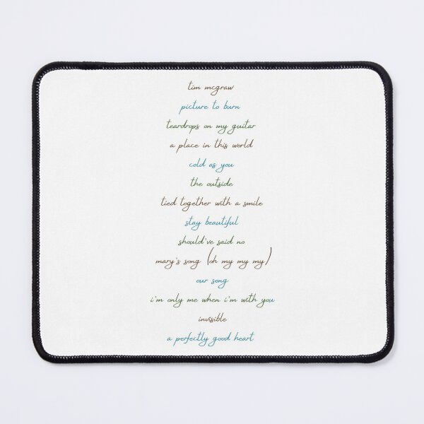 Item preview, taylor swift debut tracks designed and sold by thatSunshineGrl.