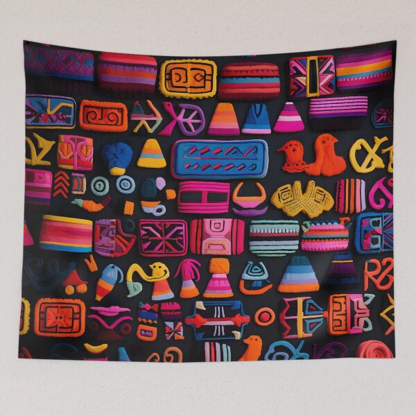 Item preview, Ancestral Textures XIX: A Visual Journey through Peruvian Textile Art that Captures the Cultural Diversity and Festive Energy of Peru. designed and sold by InsaneLEDP.