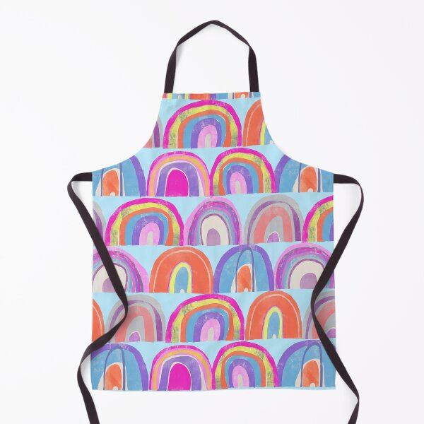 Item preview, Rainbow Collage on Blue designed and sold by Christine Philbrick.