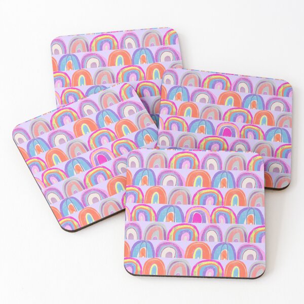 Item preview, Rainbow Collage on Lavender designed and sold by Christine Philbrick.