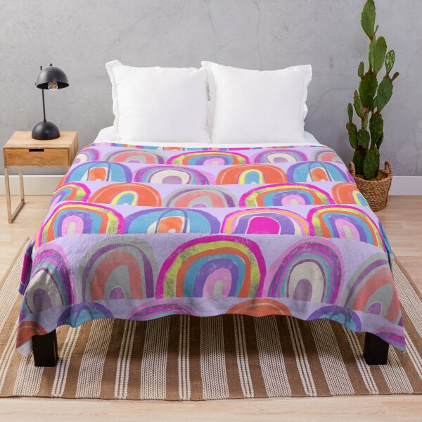 Item preview, Rainbow Collage on Lavender designed and sold by Christine Philbrick.