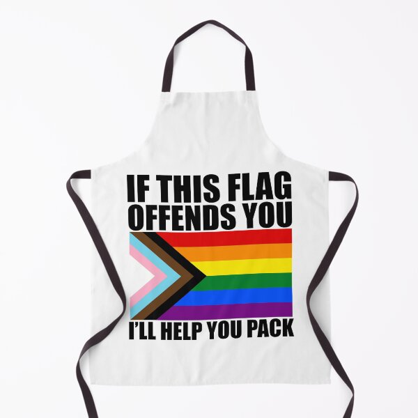 Item preview, If This Flag Offends You I'll Help You Pack Pride Flag designed and sold by RadicalPrintsByCas.