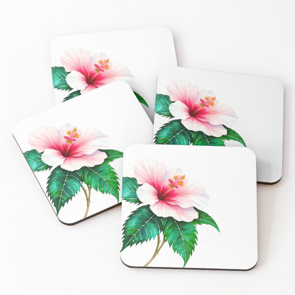 Item preview, Watercolor painting of hibiscus designed and sold by Harmonysens.