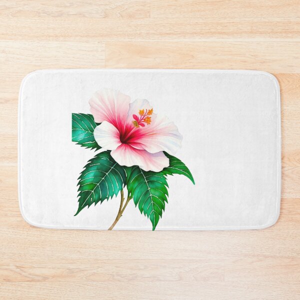 Item preview, Watercolor painting of hibiscus designed and sold by Harmonysens.