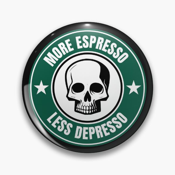 Item preview, More Espresso Less Depresso Coffee Lover designed and sold by UtterlyCutterly.