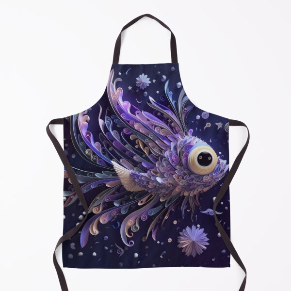 Item preview, Illustration of a fish in the water with abstract patterns and colorful background designed and sold by aiphotosart.