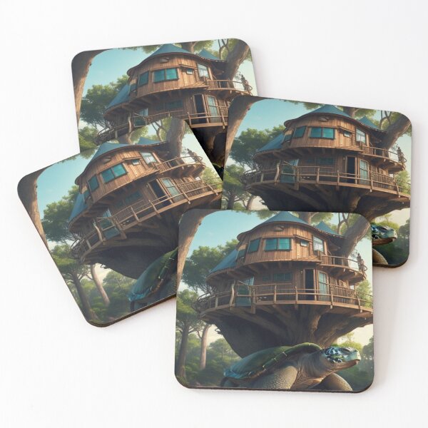 Item preview, Tree house on the back of a giant turtle designed and sold by Wael94.