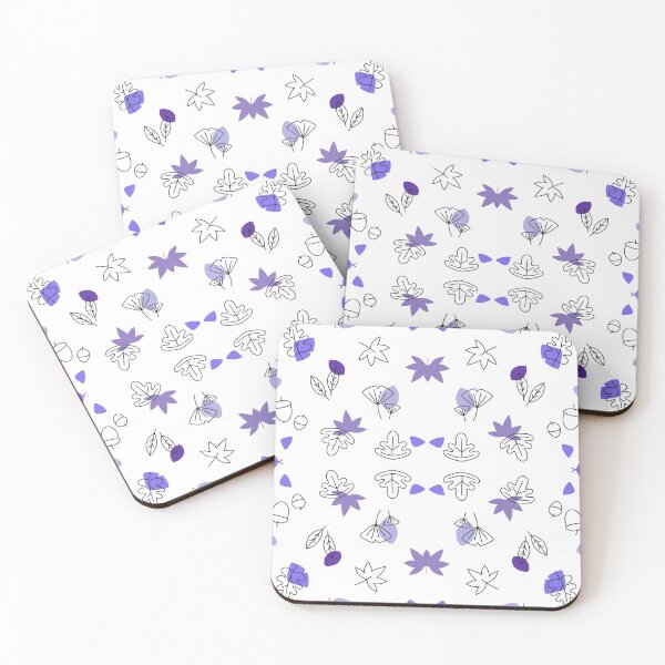 Item preview, Summer Colors Patterned Leaves violet designed and sold by WilliamsGFX.