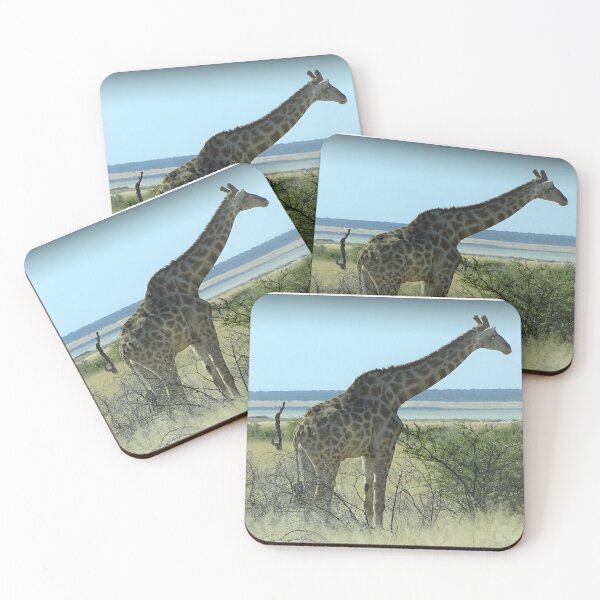 Aperçu de l'œuvre Girafe - Etosha, Namibie photographie animalière créée et vendue par Vik-Ink.