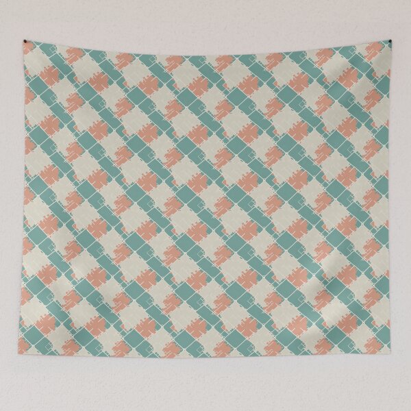 Item preview, Abstract pattern, orange, green, cream designed and sold by misfitartstudio.