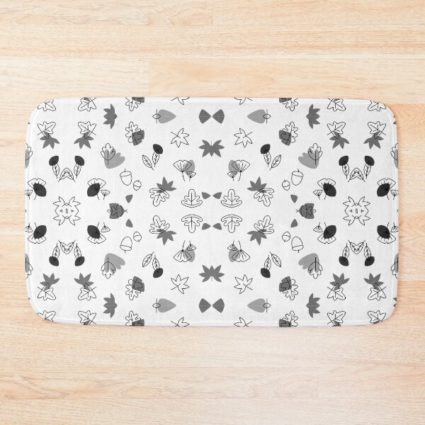 Item preview, Summer Colors Patterned Leaves black and white designed and sold by WilliamsGFX.