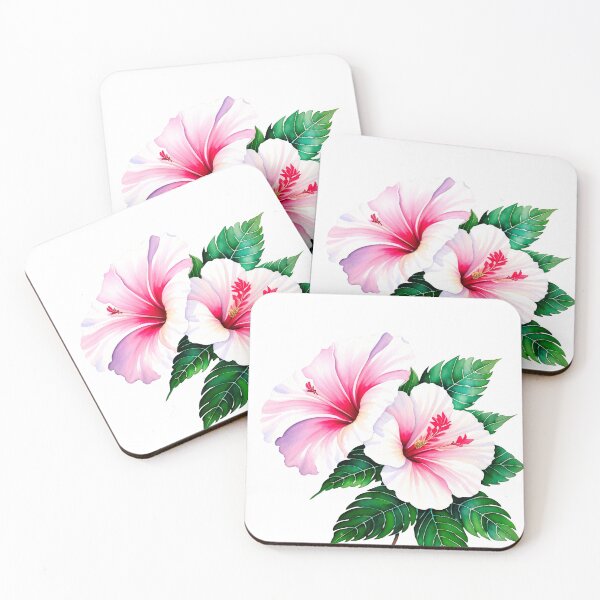 Item preview, Watercolor painting of hibiscus designed and sold by Harmonysens.