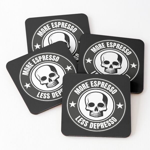 Item preview, More Espresso Less Depresso Coffee Lover designed and sold by UtterlyCutterly.