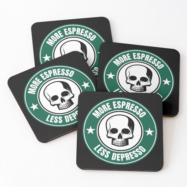 Item preview, More Espresso Less Depresso Coffee Lover designed and sold by UtterlyCutterly.