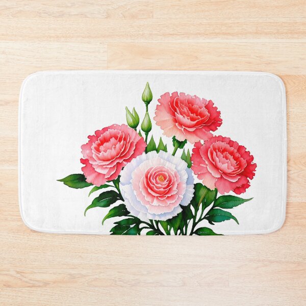 Item preview, Watercolor painting of carnation designed and sold by Harmonysens.