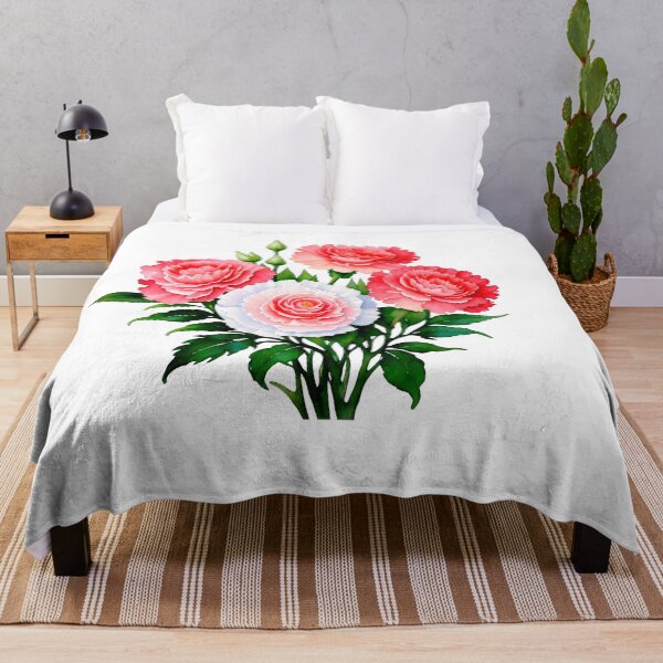Item preview, Watercolor painting of carnation designed and sold by Harmonysens.