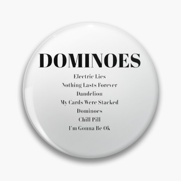Artikelvorschau, Dominoes Tracklist Merch entworfen und verkauft von sealife17.