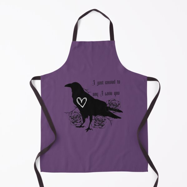 Item preview, Raven and Roses I just Cawed to say I love you Version with Purple Background designed and sold by Ashley Gagnon.