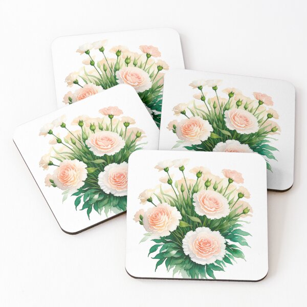 Item preview, Watercolor painting of carnation designed and sold by Harmonysens.