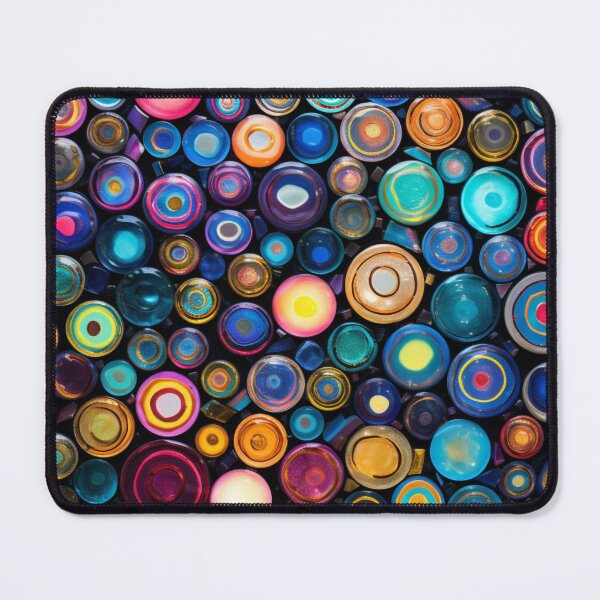 Item preview, Glass Mosaic: Kaleidoscope of Colorful Circles designed and sold by MyMerryMary.