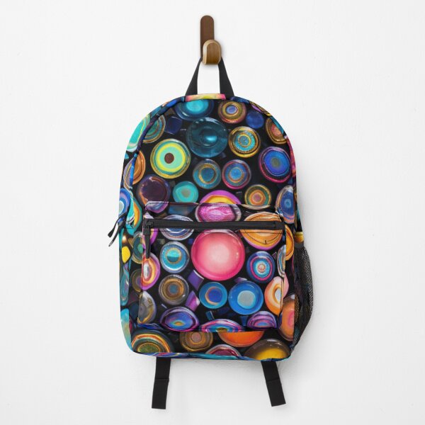 Item preview, Glass Mosaic: Kaleidoscope of Colorful Circles designed and sold by MyMerryMary.