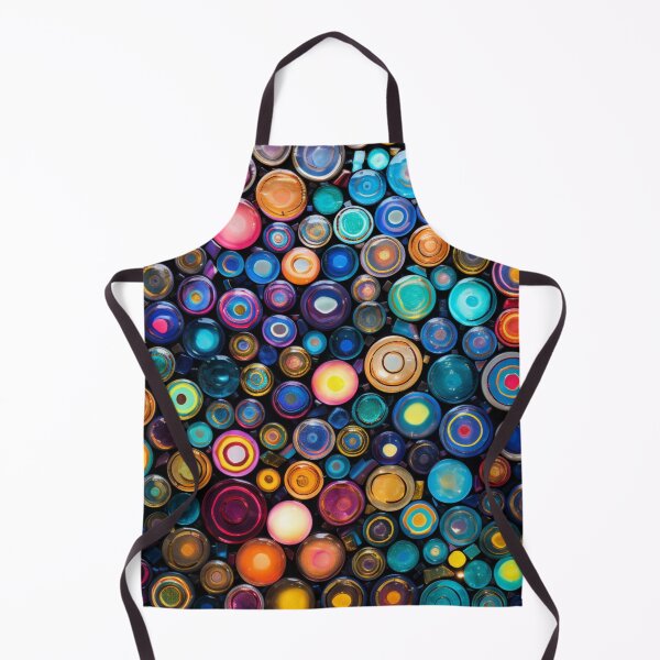 Item preview, Glass Mosaic: Kaleidoscope of Colorful Circles designed and sold by MyMerryMary.