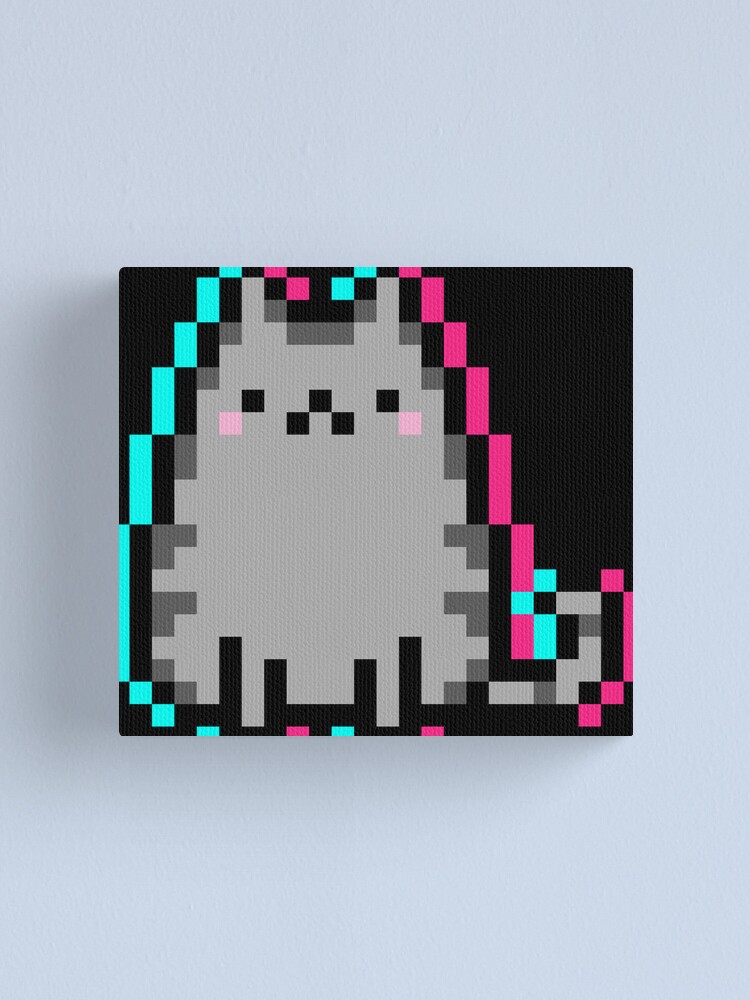 Glitch Kitten Pixel Art | Art Board Print